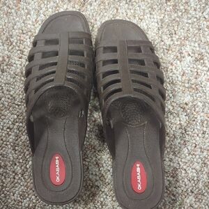 Okabashi Dark Brown Slide Sandals